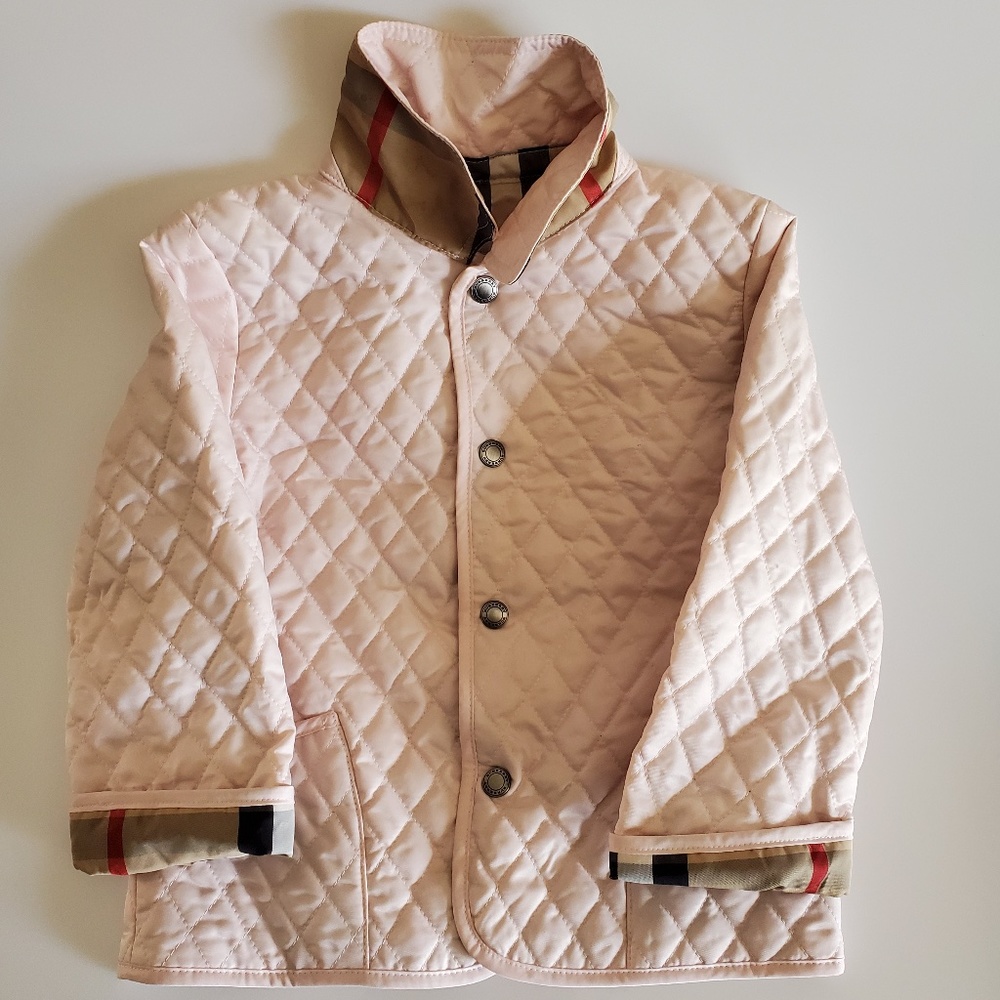 Burberry quilted jacket Light Pink Size 2 Years